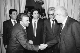 Incontro con gli esponenti dell'Accademia di studi storici Aldo Moro, partecipanti al Convegno internazionale "Aldo Moro: Stato e società"