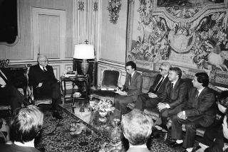 Incontro con gli esponenti dell'Accademia di studi storici Aldo Moro, partecipanti al Convegno internazionale "Aldo Moro: Stato e società"