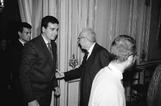 Incontro con gli esponenti dell'Accademia di studi storici Aldo Moro, partecipanti al Convegno internazionale "Aldo Moro: Stato e società"