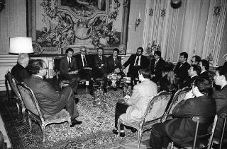 Incontro con gli esponenti dell'Accademia di studi storici Aldo Moro, partecipanti al Convegno internazionale "Aldo Moro: Stato e società"