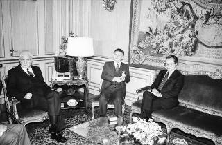 Incontro del Presidente della Repubblica Francesco Cossiga con Jacques Delors, presidente della Commissione CEE
