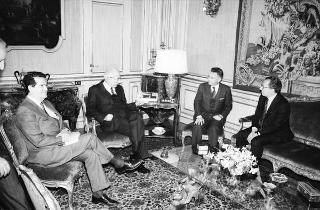 Incontro del Presidente della Repubblica Francesco Cossiga con Jacques Delors, presidente della Commissione CEE