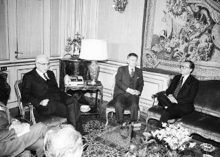 Incontro del Presidente della Repubblica Francesco Cossiga con Jacques Delors, presidente della Commissione CEE