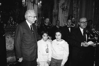 Incontro con la Giunta esecutiva del Centro nazionale per la bontà nella scuola e i vincitori del 38° Premio "Livio Tempesta"