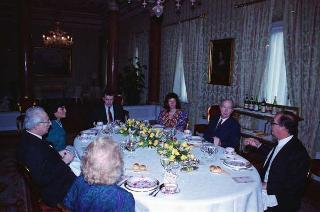 Colazione in onore del Presidente della Repubblica d'Irlanda Patrick Hillery e signora