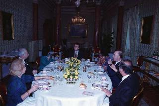Colazione in onore del Presidente della Repubblica d'Irlanda Patrick Hillery e signora