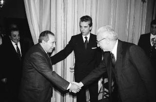 Giuseppe Carbone, presidente della Corte dei Conti, con il Consiglio di Presidenza dell'Organo