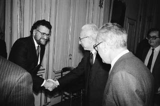 Giuseppe Carbone, presidente della Corte dei Conti, con il Consiglio di Presidenza dell'Organo