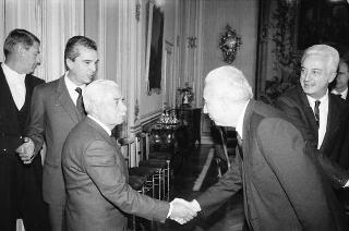 Franzo Grande Stevens, presidente del Consiglio nazionale forense, con i componenti del nuovo consiglio nazionale