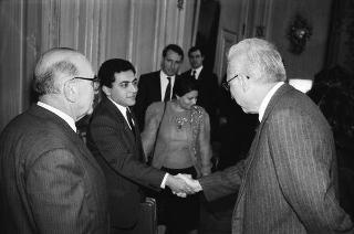 Incontro con una delegazione del Tribunale Amministrativo della Repubblica Tunisina, accompagnata da Giorgio Crisci, presidente del Consiglio di Stato
