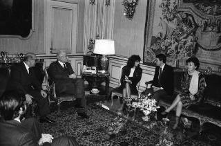 Incontro con una delegazione del Tribunale Amministrativo della Repubblica Tunisina, accompagnata da Giorgio Crisci, presidente del Consiglio di Stato