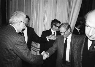 Franco De Cataldo, presidente della Camera penale di Roma,con i componenti il Direttivo del sodalizio