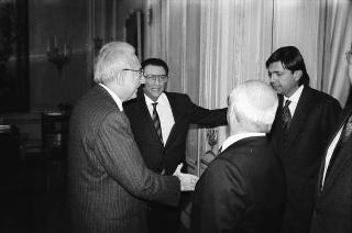 Franco De Cataldo, presidente della Camera penale di Roma,con i componenti il Direttivo del sodalizio