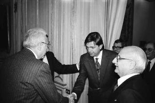 Franco De Cataldo, presidente della Camera penale di Roma,con i componenti il Direttivo del sodalizio