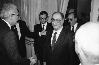 Franco De Cataldo, presidente della Camera penale di Roma,con i componenti il Direttivo del sodalizio