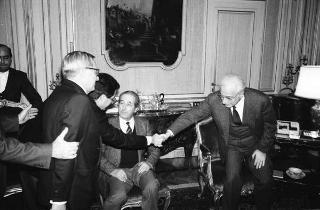 Franco De Cataldo, presidente della Camera penale di Roma,con i componenti il Direttivo del sodalizio