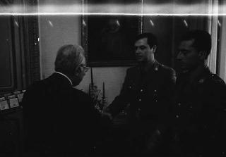 Incontro con una delegazione di allievi della Scuola sottufficiali della Guardia di Finanza, in servizio di Guardia d'Onore al Palazzo del Quirinale