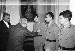 Incontro con una delegazione di allievi della Scuola sottufficiali della Guardia di Finanza, in servizio di Guardia d'Onore al Palazzo del Quirinale