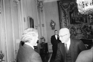 Il Presidente della Repubblica Francesco Cossiga riceve la visita del presidente del Senato australiano, Kerry Sibraa