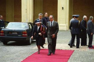 Visita di Stato del Presidente del Portogallo Mario Soares e la signora Maria Barroso