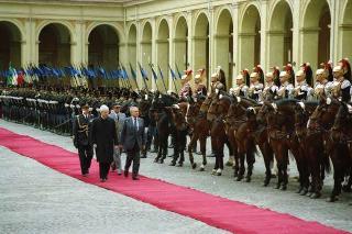 Visita di Stato del Presidente del Portogallo Mario Soares e la signora Maria Barroso