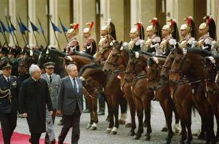 Visita di Stato del Presidente del Portogallo Mario Soares e la signora Maria Barroso