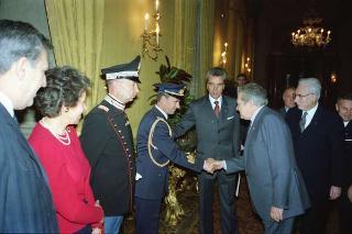 Visita di Stato del Presidente del Portogallo Mario Soares e la signora Maria Barroso
