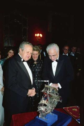 Visita di Stato del Presidente del Portogallo Mario Soares e la signora Maria Barroso