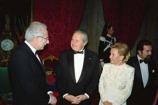 Visita di Stato del Presidente del Portogallo Mario Soares e la signora Maria Barroso