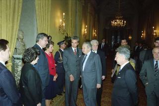 Visita di Stato del Presidente del Portogallo Mario Soares e la signora Maria Barroso