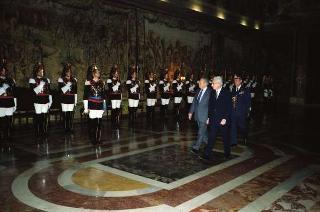 Visita di Stato del Presidente del Portogallo Mario Soares e la signora Maria Barroso