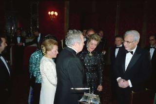 Visita di Stato del Presidente del Portogallo Mario Soares e la signora Maria Barroso