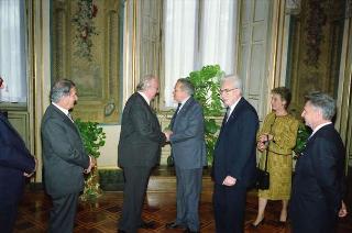 Visita di Stato del Presidente del Portogallo Mario Soares e la signora Maria Barroso