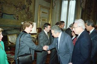 Visita di Stato del Presidente del Portogallo Mario Soares e la signora Maria Barroso