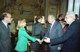 Visita di Stato del Presidente del Portogallo Mario Soares e la signora Maria Barroso