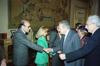 Visita di Stato del Presidente del Portogallo Mario Soares e la signora Maria Barroso