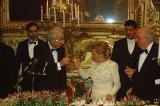 Visita di Stato del Presidente del Portogallo Mario Soares e la signora Maria Barroso