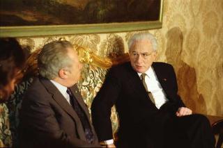 Visita di Stato del Presidente del Portogallo Mario Soares e la signora Maria Barroso
