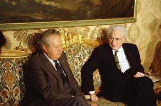 Visita di Stato del Presidente del Portogallo Mario Soares e la signora Maria Barroso