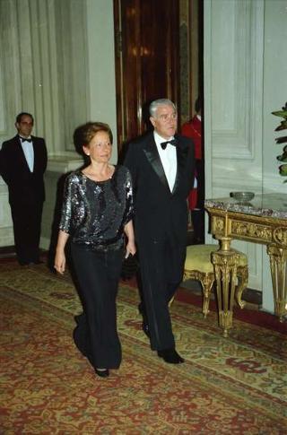 Visita di Stato del Presidente del Portogallo Mario Soares e la signora Maria Barroso