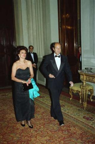 Visita di Stato del Presidente del Portogallo Mario Soares e la signora Maria Barroso