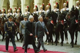 Visita di Stato del Presidente del Portogallo Mario Soares e la signora Maria Barroso