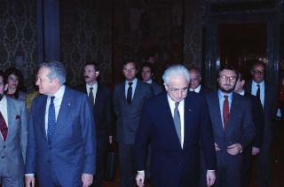 Visita di Stato del Presidente del Portogallo Mario Soares e la signora Maria Barroso