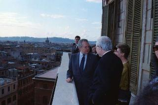 Visita di Stato del Presidente del Portogallo Mario Soares e la signora Maria Barroso