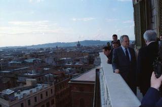 Visita di Stato del Presidente del Portogallo Mario Soares e la signora Maria Barroso