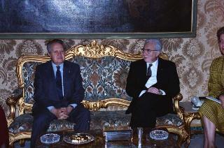 Visita di Stato del Presidente del Portogallo Mario Soares e la signora Maria Barroso