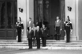 Visita di Stato del Presidente del Portogallo Mario Soares e la signora Maria Barroso