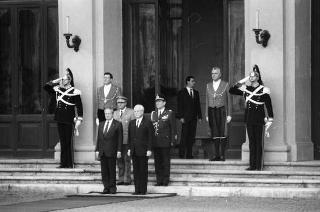 Visita di Stato del Presidente del Portogallo Mario Soares e la signora Maria Barroso