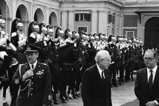 Visita di Stato del Presidente del Portogallo Mario Soares e la signora Maria Barroso