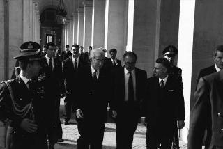 Visita di Stato del Presidente del Portogallo Mario Soares e la signora Maria Barroso